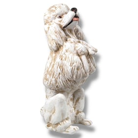 Large Mid-Century Italian Ceramic Poodle