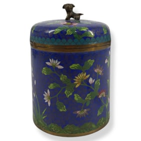 Chinese Republic Period Cloisonne Lidded Box