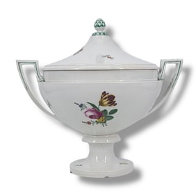 Antique Royal Vienna Porcelain Vegetable Tureen