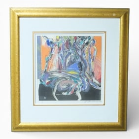Victor Gomez (Cuban b.1941) Lithograph "Abstract"