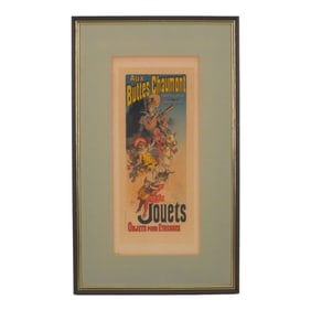 Jules Cheret Color Lithograph Aux Buttes Chaumont