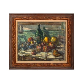 Harry Leon Engle Oil on Canvas "Still Life"