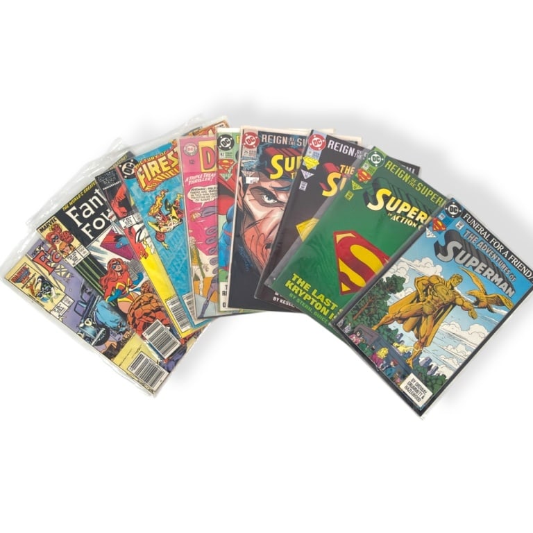 Collection of 10 1980's DC & Marvel Comic Books (1 of 3)