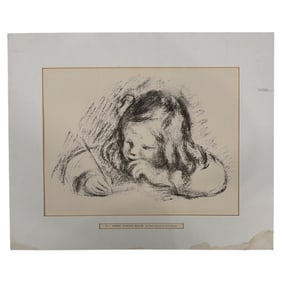 Renoir Lithograph "Le Petit Garçon au Porte-Plume"