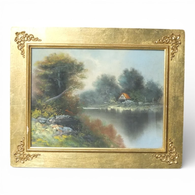 Style of William Henry Chandler Pastel "Landscape" (1 of 6)