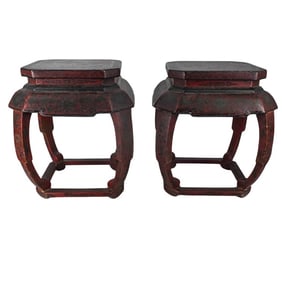 Pair of Chinese Garden Seats / Stands