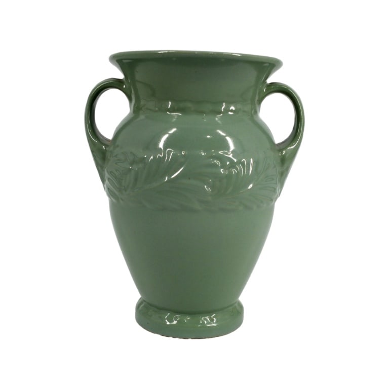 Vintage Abingdon Pottery Vase: Vintage Abingdon pottery Vase with Handles. Marked on the base. Measures 9-7/8" x 8-1/4". Condition: Good condition. Estimate 50 - 150 Domestic shipping Third party