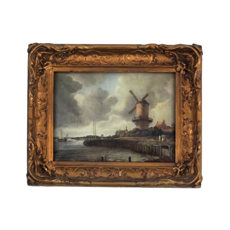 Dutch School Giclee Copper Plaque: A framed Dutch school giclee over copper plaque. Sight measures 5-5/8", 7-1/2". Frame measures 8-3/4", 10-3/4". Condition: Good condition. Estimate 50 - 150 Domestic shipping Third party