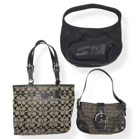 Three COACH Handbags