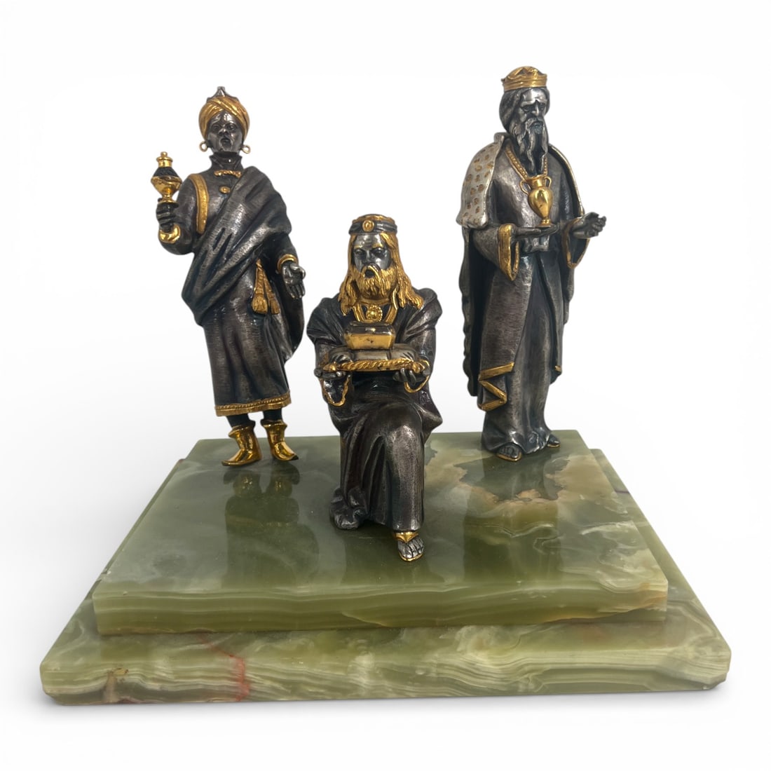 Giuseppe Vasari Gilt Bronze Sculpture "3 Kings" (1 of 4)
