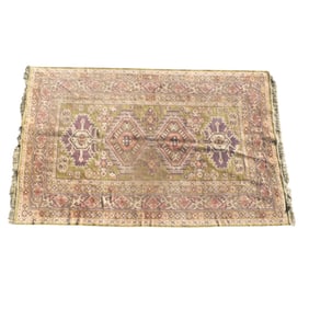 Semi Antique Turkish Tribal Wool Rug