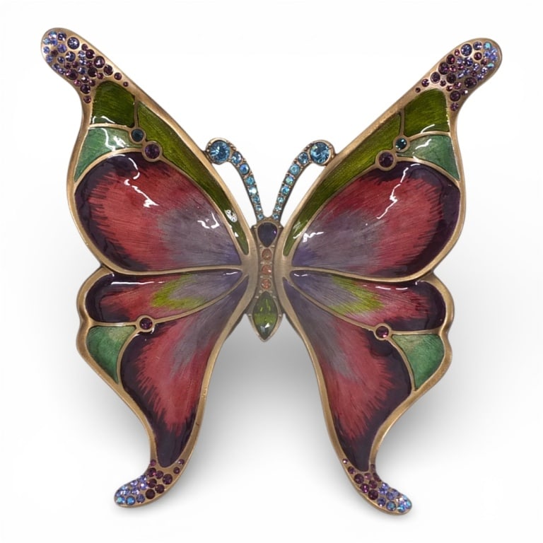 Jay Strongwater Butterfly Trinket Tray in Box (1 of 8)