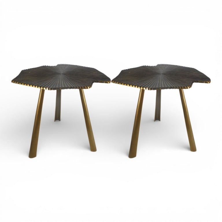 Pair Safavieh Portia Leaf Side Tables (1 of 4)