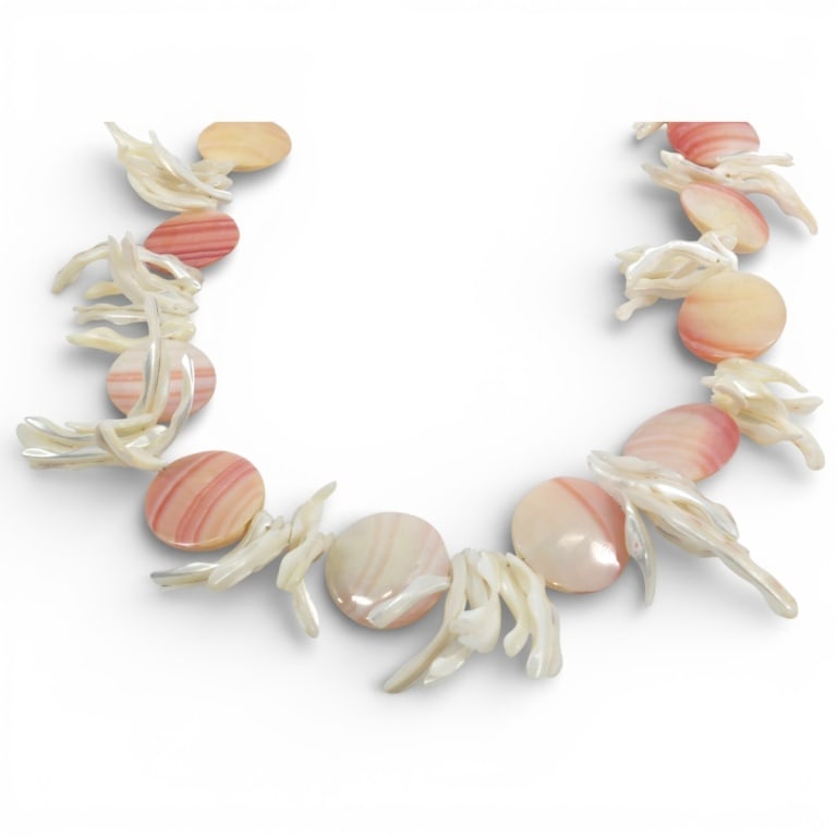 Natural Queen Conch Shell Boho Necklace - 2