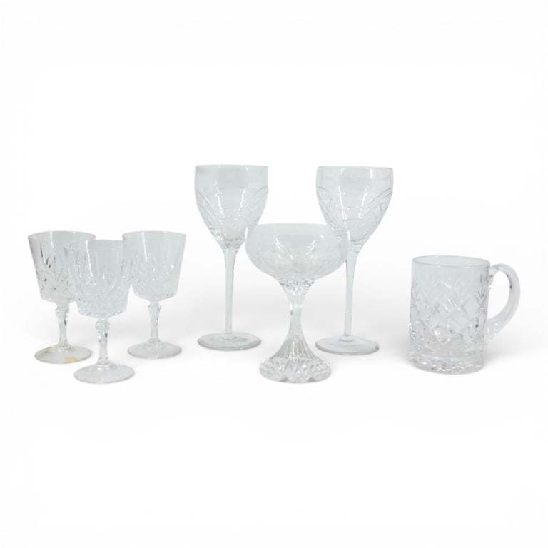 Crystal Stemware 7 Pc Group, Baccarat, Rogaska (1 of 4)