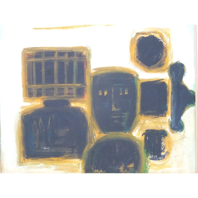 Alexander Minewski Gouache "Abstract Composition" - 2