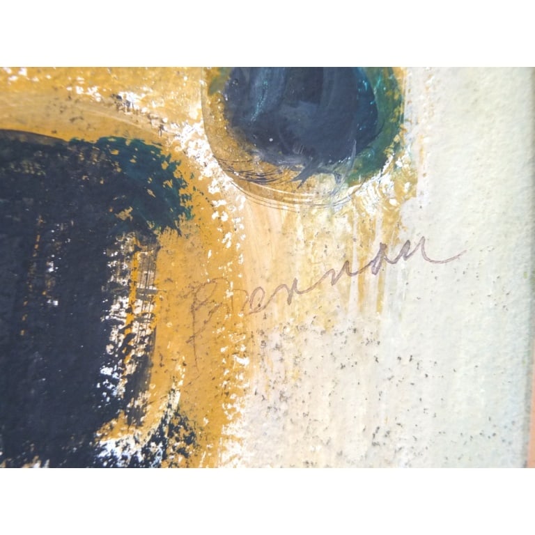 Alexander Minewski Gouache "Abstract Composition" - 3