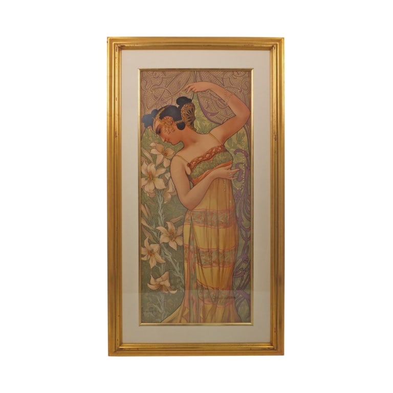 Mary Golay Color Lithograph "Perles Orient" (1 of 5)