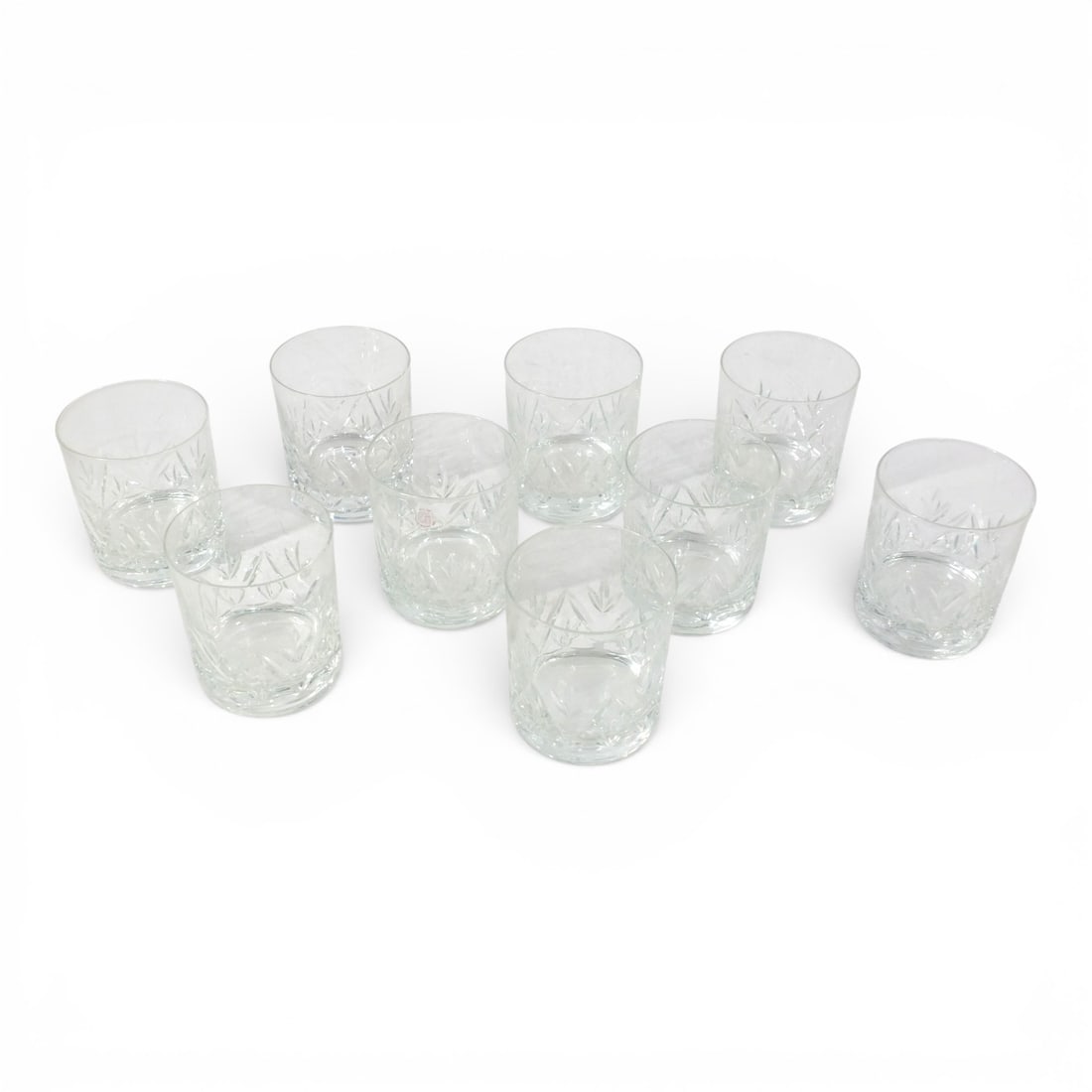 9 Crystal Old Fashioned Glasses - 2