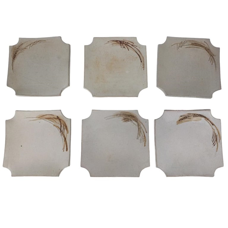 McKean Studios Ceramic Plates: Set of Six McKean Studios Ceramic Plates. Signed. Measures 1-1/2" x 10-1/4" x 10-1/4". Condition: Good Condition Estimate 100 - 200 Domestic shipping Third Party