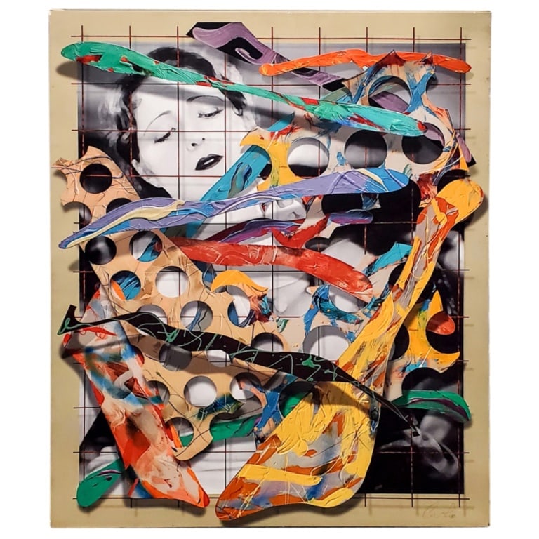 Jim Ceravolo, American (Born 1953): Jim Ceravolo, American (Born 1953) Acrylic on Canvas "Hidden Celebrity" Signed Lower Right. Unframed. Measures 46" x 38". Condition: Good condition. Estimate 100 - 300 Domestic shipping Third party