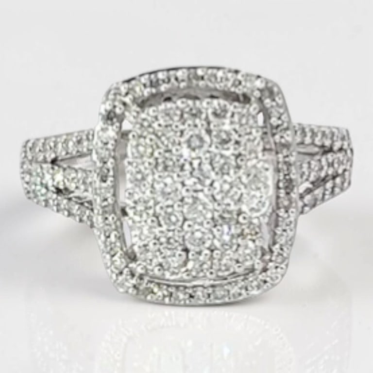 Vintage 18K Diamond Ring - 2