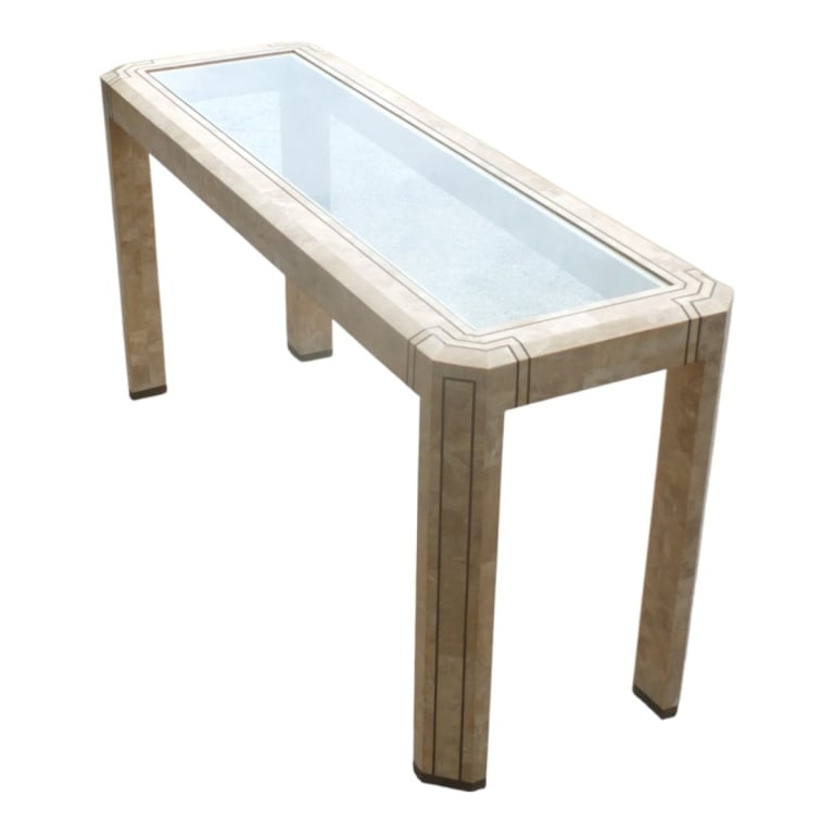 Circa 1970s Tessellated Stone Console Table - 2