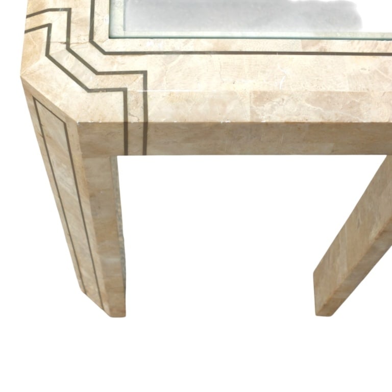 Circa 1970s Tessellated Stone Console Table - 5