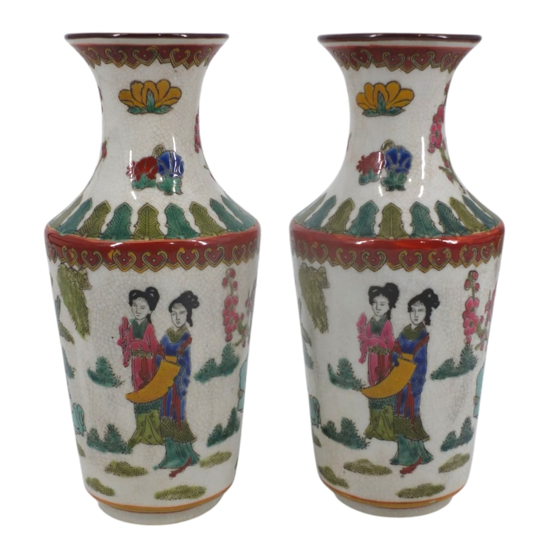 Pair Chinese Porcelain Vases (1 of 4)