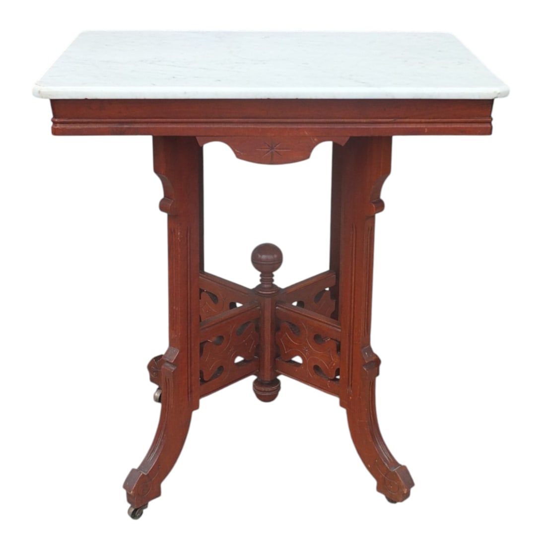 Antique Victorian Walnut Parlor Table (1 of 4)