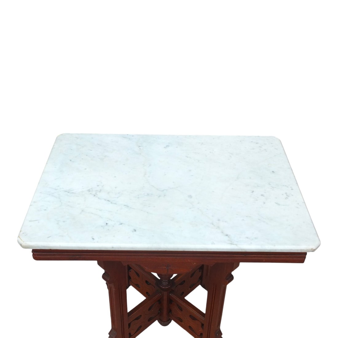 Antique Victorian Walnut Parlor Table - 3