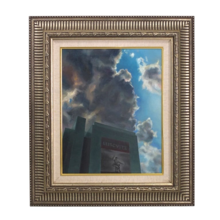 Contemporary Realism Oil on Canvas "Leibovitz": Contemporary Realism Oil on Canvas "Leibovitz". Unsigned?. Measures 19-1/2" x 15-1/2", frame 30" x 26". Condition: Good condition. Estimate 200 - 400 Domestic shipping Third Party