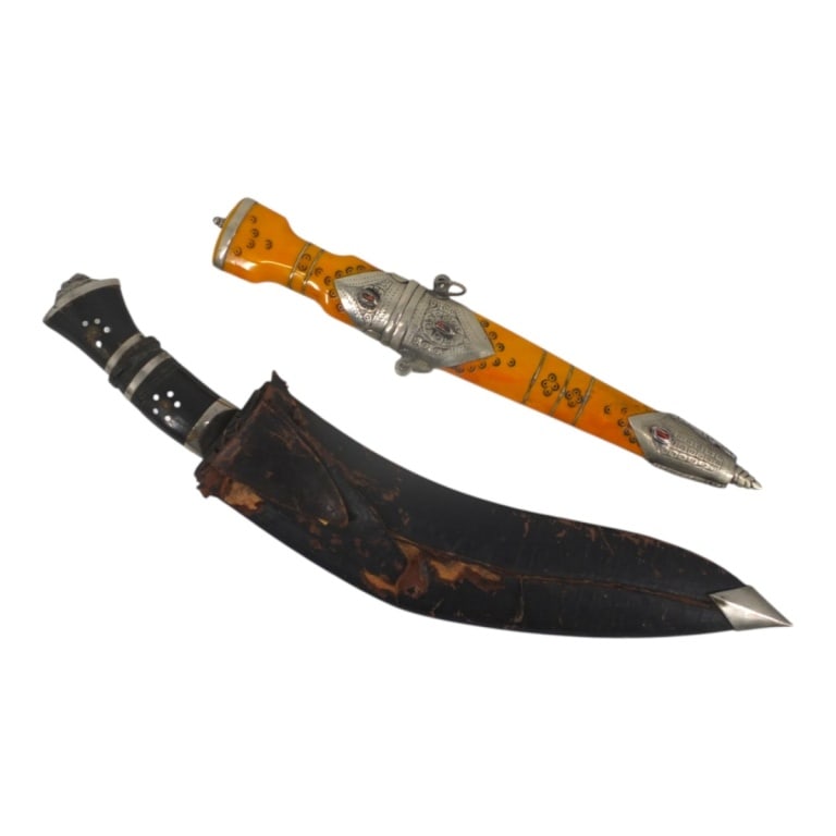 Indian Gurkha Kukri Knife, Moroccan Dagger (1 of 5)