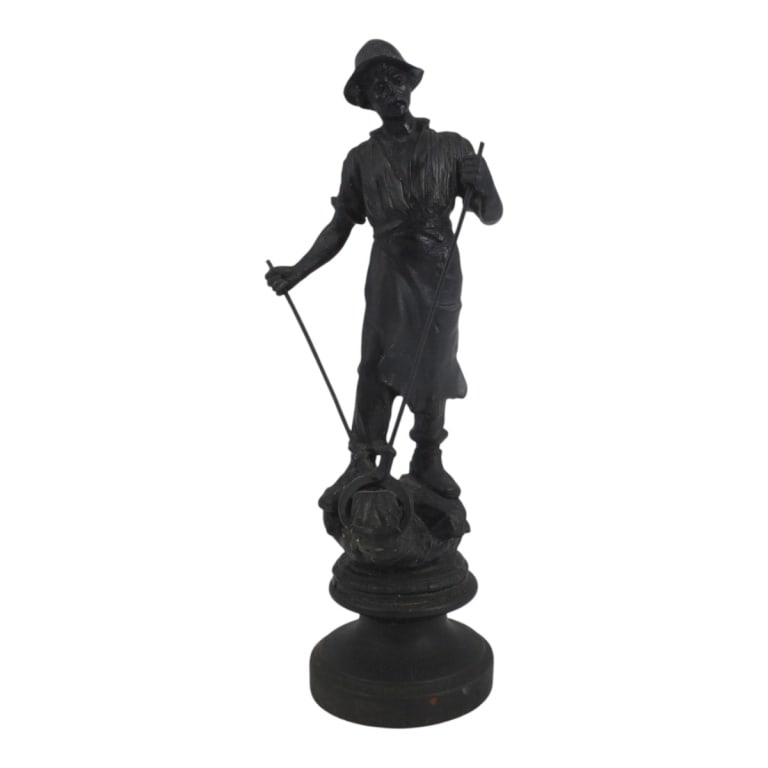 Vintage Patinated Spelter Figure "Blacksmith" (1 of 4)