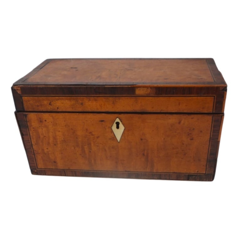 19C English Tea Caddy w/ Kangxi Porcelain Bowl (1 of 10)