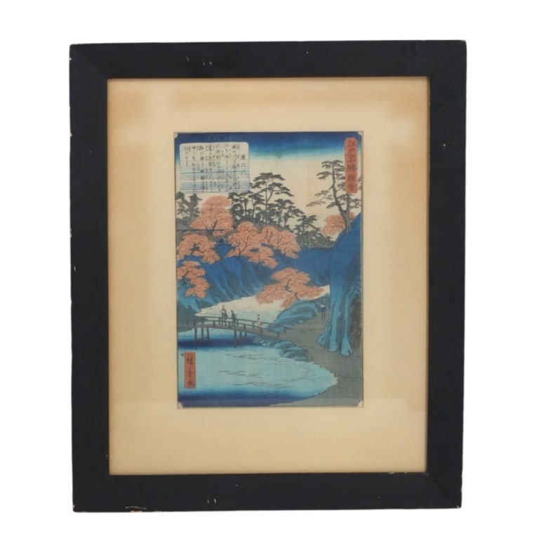 Japanese Wood Block Print 100 Famous Views of Edo (1 of 5)