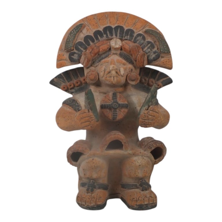 Mexican Pre-Colombian Style Pottery Funerary Urn (1 of 4)