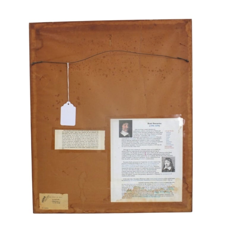 Thomas Cornell Etching "Descartes" 1964 - 5