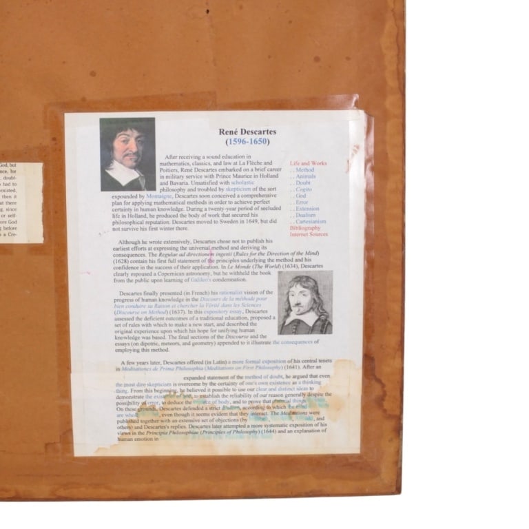 Thomas Cornell Etching "Descartes" 1964 - 7