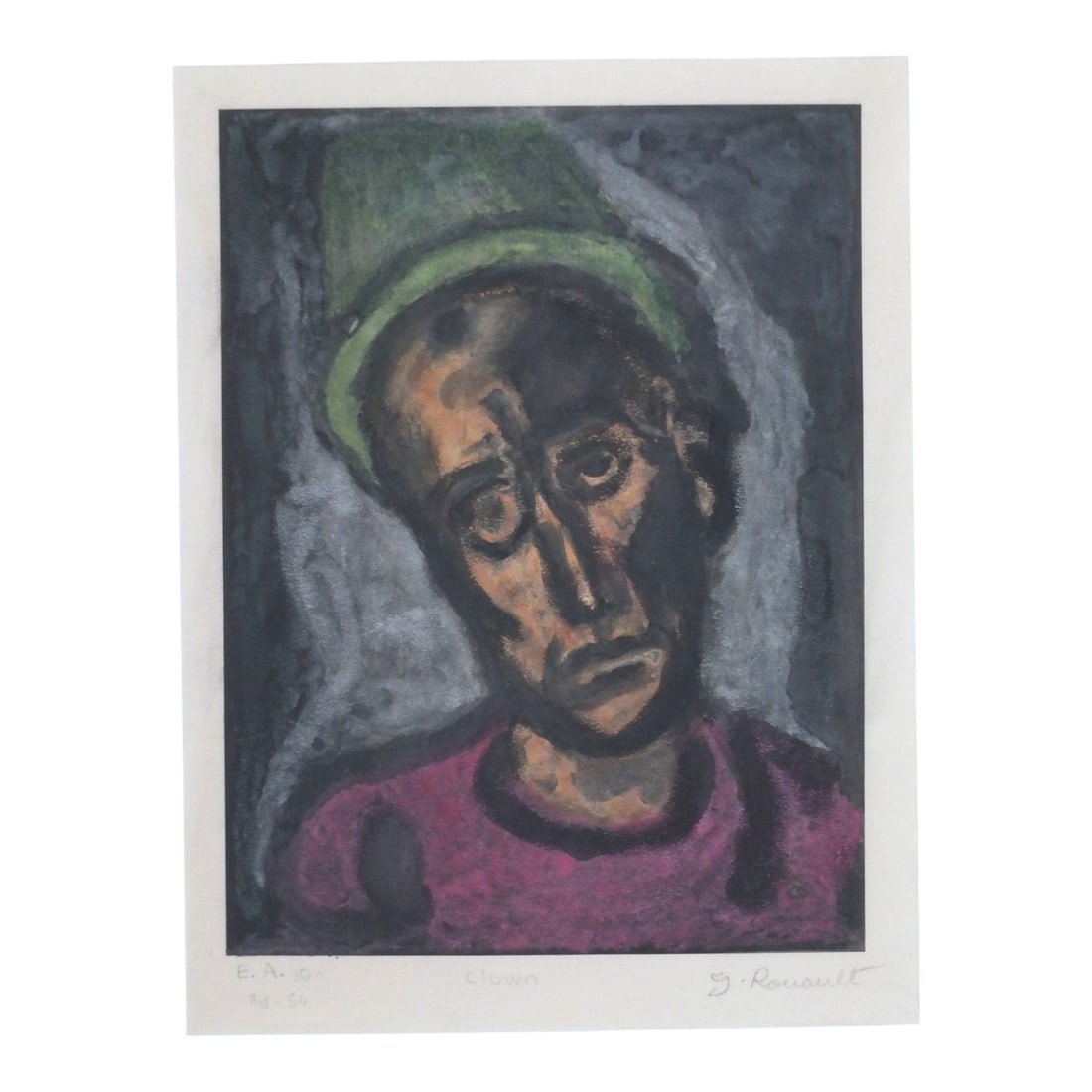 Georges Rouault Aquatint Etching "Clown" E.A. - 2