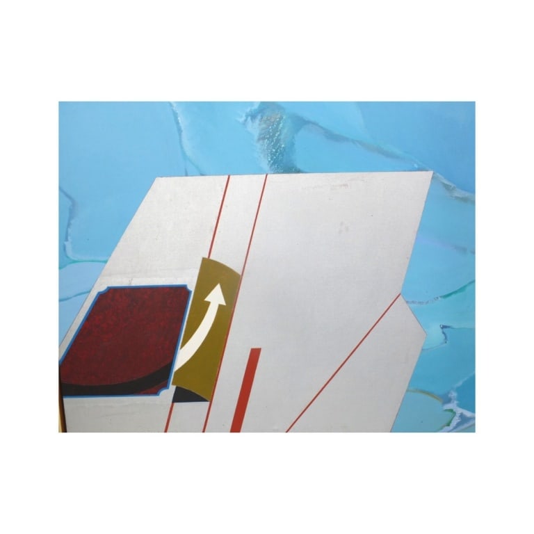 David Pense Oil on Canvas "Eclipse" 1969 - 2