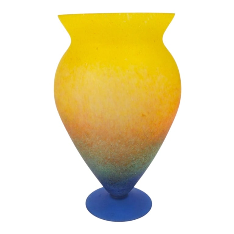 Vintage Spatter Art Glass Vase (1 of 3)