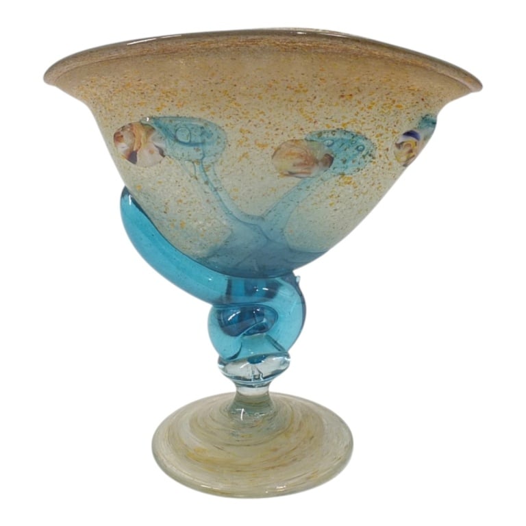 Vintage Art Glass Abstract Glass Vase (1 of 4)