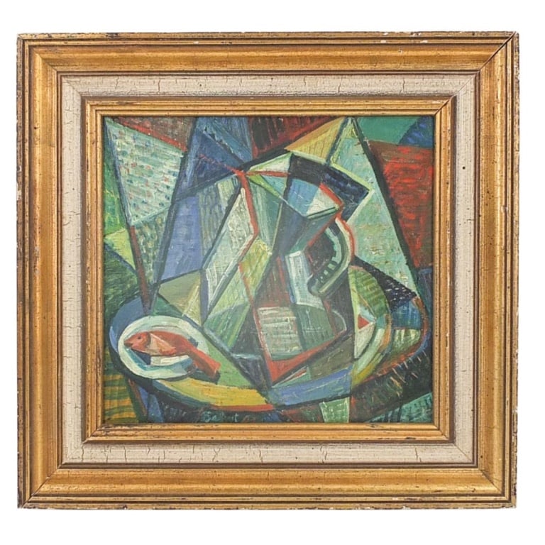 Attrib: Endre Balint (1914 - 1986): Attributed To: Endre Balint, Hungarian (1914 - 1986) Oil on Canvas "Still Life" Signed and Dated Lower Center. Kaminsky auction label attached en verso. Measures 11" x 12". Frame measures 16-1/8" x