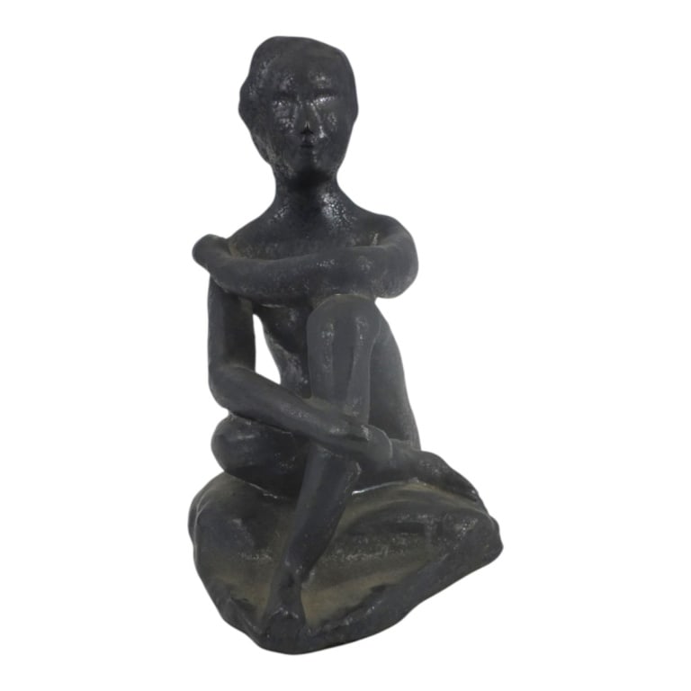 Dated 1972 Pottery Figurine