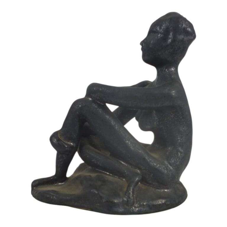 Dated 1972 Pottery Figurine - 2