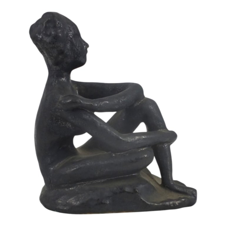 Dated 1972 Pottery Figurine - 4