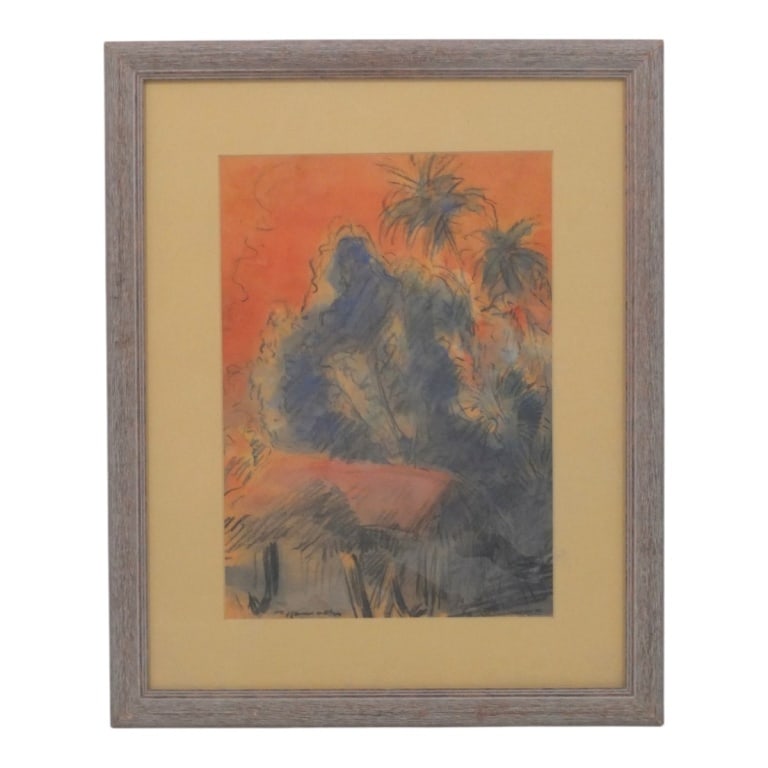 Vintage Pastel/Paper "Old Florida" Signed (1 of 4)