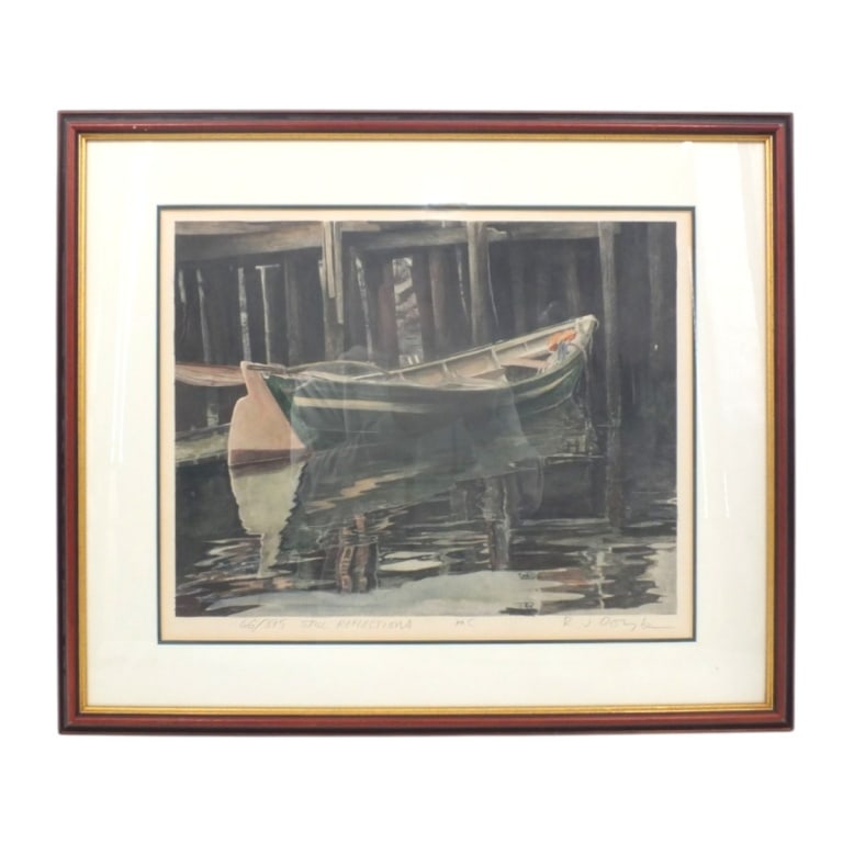 Richard James Doyle Lithograph "Still Reflections" (1 of 5)