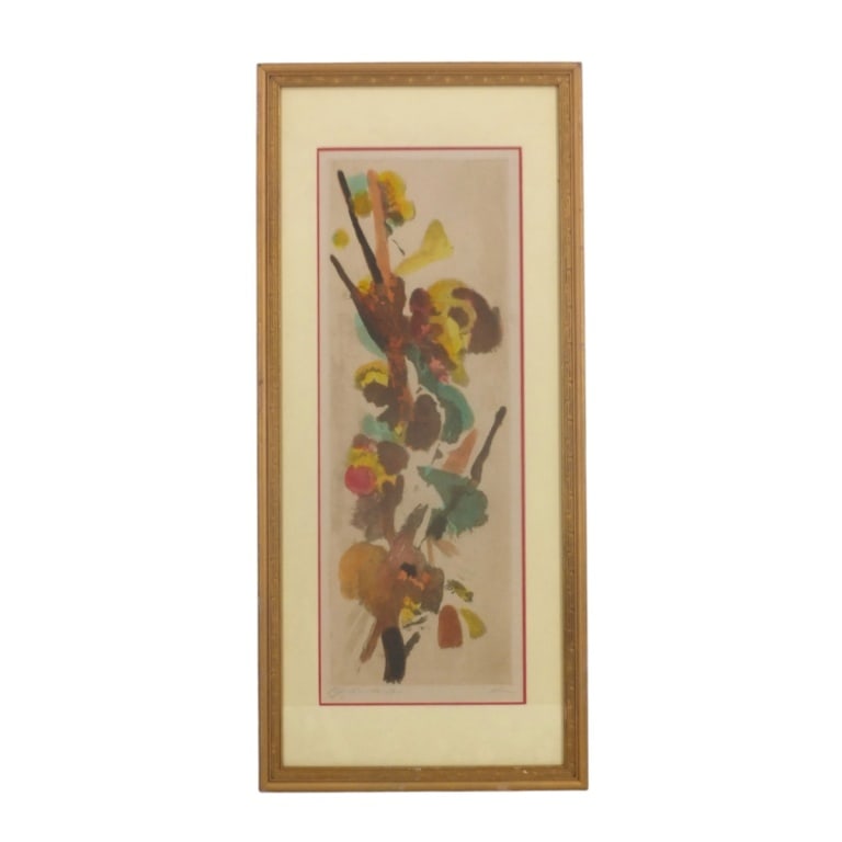 Vintage Color Lithograph "Abstract Composition" (1 of 4)